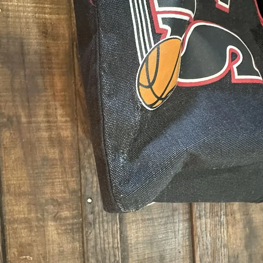 Vintage NBA Chicago Bulls Basketball Small Duffel Bag Travel Carry On 18x10x9
